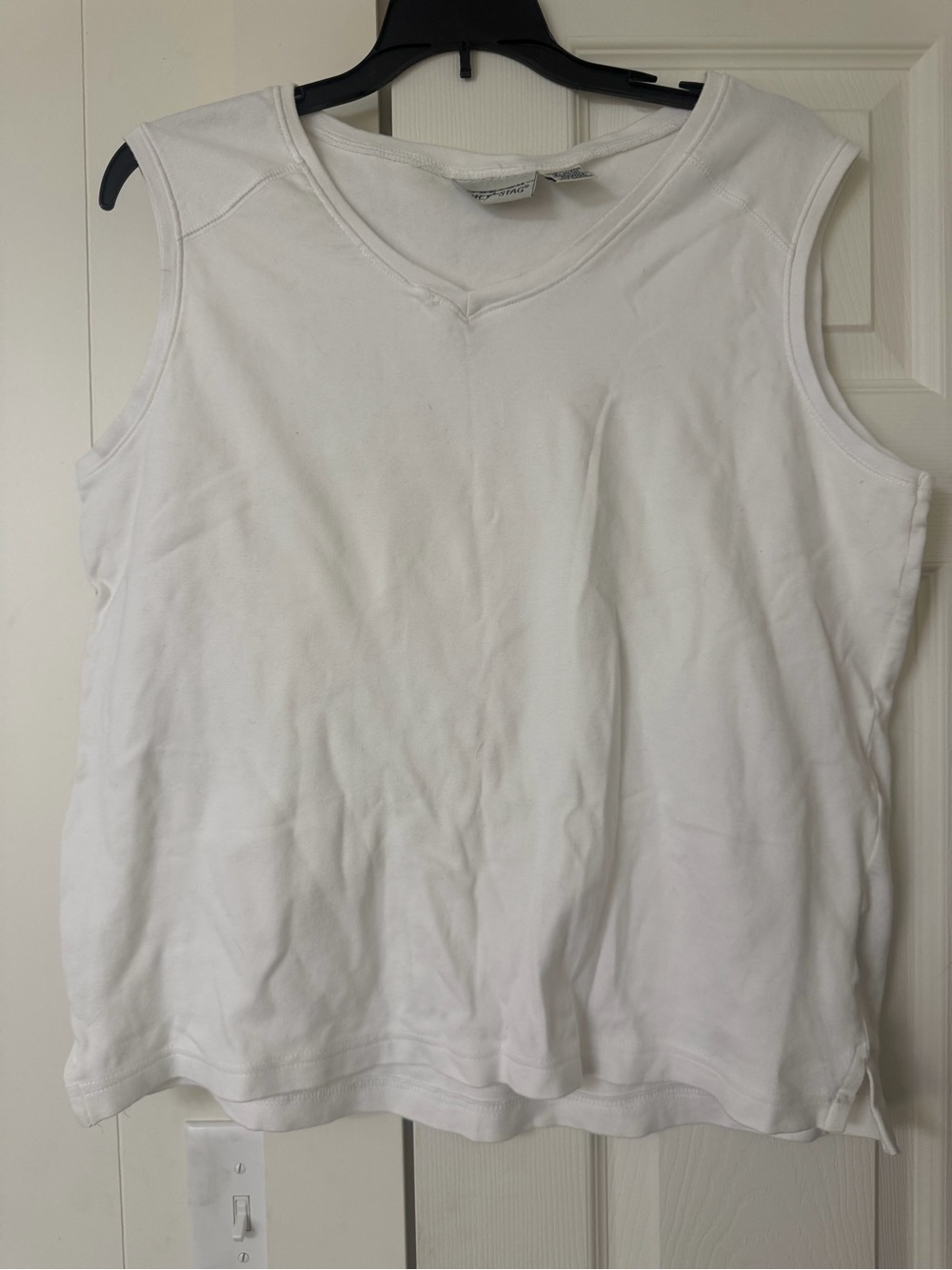 White Stag White V-Neck Sleeveless Tank